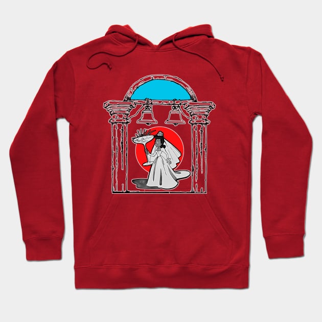 church wedding bride drinking Hoodie by Marccelus